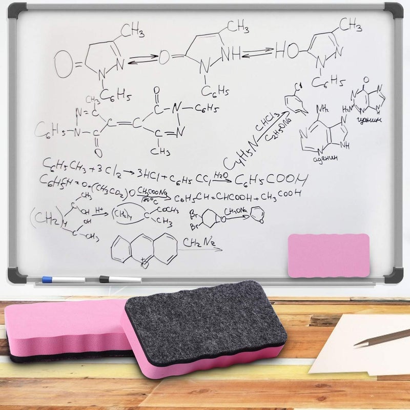 BINGBING Dry Erase Erasers, 8 Pack Magnetic Whiteboard Eraser Chalkboard Eraser Dry Eraser for Classroom Office and Home (8pcs Pink) - Image 5